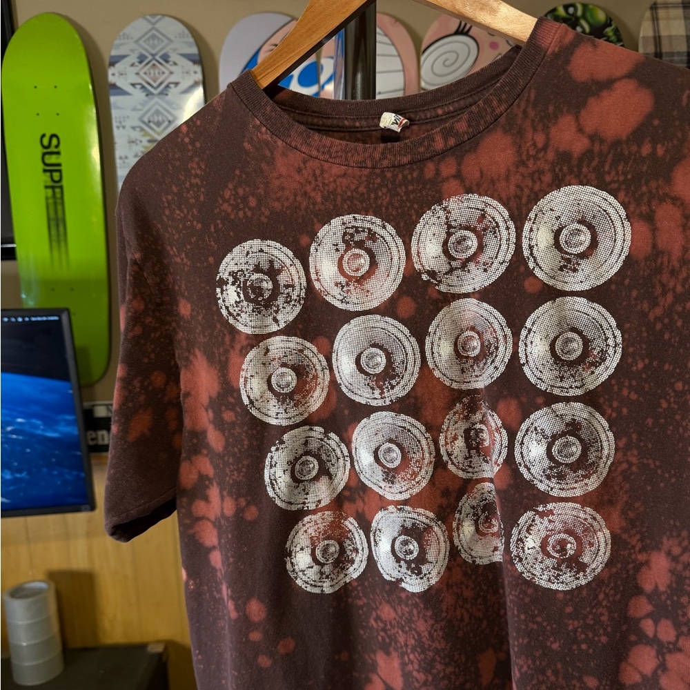 Men’s custom Bleach splattered “Case of Bullet Shells” Tshirt